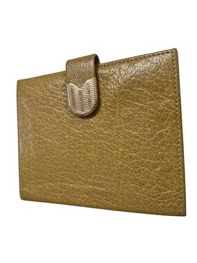 Vintage Bond Street Leather Wallet Gold‑Tone Snap Clasp Original